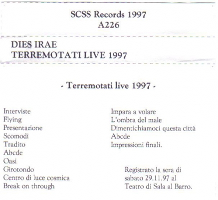 a226 dies irae: terremotati live 1997